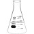 实验室试剂储存溶液配制高硼硅材质高透明度耐高温带刻度三角烧瓶 环球直口锥形瓶150ML