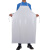 加厚白色围裙防水围裙防油围裙PVC工业防酸碱围裙耐磨级围裙 白色厚版110*80