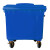 简厚 大号环卫垃圾桶垃圾车带盖挂车小区医疗市政垃圾分类大垃圾桶 蓝色加厚款1100L