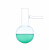 希万辉 高校实验室教学化学实验高透明度耐高温厚度均匀玻璃圆底反应瓶蒸馏分馏烧瓶具支口烧瓶 （2个装）100ml