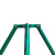 罗德力 金属支撑架固定器 镀锌钢管绿色树木防风 50管*厚度1.2mm长3m三角+抱箍