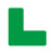 者也 100个四角定位贴 L型绿色 桌面物品管理标签6s定位标识