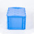 金兽EU物流箱GC3232工业胶箱收纳箱400*296*230mm蓝色翻盖