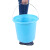 兰诗 DA2160 塑料水桶手提桶加厚水桶 口径35.5*高31cm约20升有盖水桶5个装蓝色