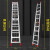 寒婵 伸缩一字梯云梯家用 铝合金伸缩梯子6米7米8米9米加厚家用升 加厚2米伸4米(厚2.2MM)