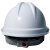 海斯迪克 HK-763 安全认证绝缘安全帽ABS 可印字 工程施工 工业建筑防砸抗冲击保护头盔 v型白色常规