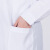 者也 加厚长袖白大褂 1件 实验室卫生美容院工装 袖口纽扣款3XL码
