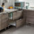 品味空间 厨房灶台组合柜橱柜不锈钢一体碗柜1.6米中双盆 CG-168
