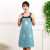 佳护厨房围裙韩版时尚可爱卡通小兔子围裙工作广告礼品围裙定制印字 绿色 60CM*90CM左右