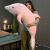 Disney毛绒玩具海豚毛绒玩具公仔鲸鱼玩偶可爱超软床上布娃娃女生抱抱熊 软粉海豚圆眼 限时特价=1.2米数量有限