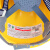新越昌晖圆顶钢盔式安全帽 ABS高强度工地工程建筑施工防砸抗冲击劳保头盔安全帽 黄色 XY-LF12