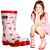 好雨时节（A GOOD RAIN KNOWS）女童卡通可爱草莓雨鞋小学生公主粉色防水鞋防滑时尚防水橡胶雨靴 玫瑰红色 25码