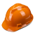 迈恻亦ABS领导安头帽工地透气建筑工程国标加厚玻璃钢安帽男印字白 V型国标加厚 桔色