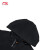 李宁加绒保暖摇粒绒卫衣2023冬季新款男子健身系列开衫连帽外套 黑色-3 L/175