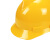者也（弃）ABS安全帽骑车头盔工地施工领导电工国标加厚防砸抗冲击头盔劳保建筑工程透气印字 V型直边款 黄色