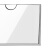 安赛瑞 透明亚克力卡槽 双层 横版 内径6.5cm×3.5cm 带3M背胶 定制款  9Z01395