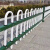河南锌钢PVC庭院公园市政绿化带园林户外隔离栏花坛花园 折弯草坪护栏60cm高一米