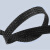 绎威格编织网管黑色阻燃尼龙PET伸缩套蛇皮网管纺织避震电缆电线保护套100mm（黑色扁宽）-YWG-WG21（50米）