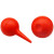 鸣固 实验用橡胶洗耳球  皮老虎吹气球清洁球 90ml直径60mm3个ZS1124