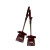 柯瑞柯林 /CreClean 扫地簸箕套装 扫帚软毛工厂车间地面清洁XFST01 红色 1套装