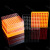 TEFRA-PRO2D冻存盒T861200橙色2英寸PC100孔冻存盒底部镂空适配2.0ml外旋冻存管5个/包