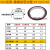 不锈钢KF固定304/316L铝支架密封圈 NW真空环中心环氟橡胶圈25 80 KF150 (304不锈钢+氟胶圈)