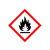 谋福（CNMF）GHS标签 危化品警示标识 化学品安全标示不干胶【易燃品10cm*10cm(50片装)】