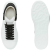 亚历山大.麦昆（ALEXANDER MCQUEEN）Alexander 男鞋小白鞋休闲鞋运动鞋气垫板鞋白色经典款 白色/黑色  39