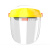 班工（bangong）头戴式电焊面罩面部防护防飞溅焊接防护面罩焊工焊接面屏 YB-1007-1 黄顶透明屏