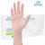 英科 一次性手套PVC检查防护手套 指尖加厚 透明色M-XL码 50双/盒