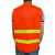 者也（ZYE）反光背心反光衣反光马甲公路工程施工汽车交通安全警示马甲 环卫执勤骑行安全服 晶格橘色