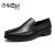 金利来（goldlion）男鞋商务休闲鞋舒适轻便套脚皮鞋520710152AHB-黑色-40码