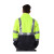 安大叔G472工作夹克反光警示夹克衫3M反光材料防水耐磨工作交通警示服 荧光黄拼黑 S