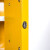 广立顺 防爆柜 锂电池危化品储存柜化学品酒精工业防火安全柜 12加仑黄色
