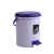 庄太太 户外便携简约卫生桶办公室大容量带盖垃圾桶【大号紫兰色】ZTT0694