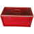 定制废品回收 透明亚克力不良品盒箱柜盒工厂流水线废品盒差品收纳盒 红色款(150*150*150mm)