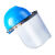 电焊面罩配帽式PVC面屏配安全帽打磨劳保焊帽防护面罩 透明面屏10片