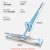 康丽雅 K-3168 大号免手洗平板拖把 铝合金板干湿两用地拖尘推 42厘米+1块布