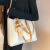 NAIBAIQI女士包包女包百搭大容量手提包单肩包托特包【生日礼物送女友】 963米白色 礼盒装