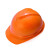 梅思安（MSA）V-Gard500 ABS有孔一指键帽衬新国标D型下颏带安全帽 10171715 豪华透气加厚-橙色（24个/箱）