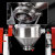 XMSJ(10L(6公斤)实验室款)干粉混合搅拌机不锈钢腰鼓式饲料颗粒粉末混料机蝶阀拌料剪板V1049