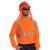 安大叔 JJ-E804 荧光橙 圆领长袖反光T恤 3M安视透气反光材料 涤纶鸟眼透气面料 定做 L码 1件