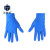 正奇谊 XYT097 一次性丁晴手套PVC检查手套复合防护纯丁腈手套 加厚蓝色丁腈（100只） L码