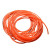 橘红色光面圆带传动带圆条实心牛筋绳聚氨酯输送带工业传动皮带 橙色光面直径12mm(一米 1m