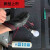 适用于绝缘手套电工专用高压防电绝缘380v工地工作防护胶皮耐磨手 红黑色L号 均码