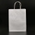 海斯迪克 HK-5041 牛皮纸袋 手提纸袋子 外卖打包袋服装购物纸袋 （100个）120克 白牛皮纸 高33*宽26*侧12