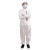分体防护服可重复使用出行防尘透气可拆卸隔离服面罩飞机 白色套装上衣+裤子 M