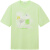 DZZIT地素大T恤春夏浅绿色短袖印花设计感上衣女3H2B3231O 浅绿色 XS