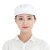 阿力牛 ATH-022 工作帽子 女车间工厂防尘透气 食品厂包头 卫生餐饮 厨师帽 全布白色 