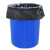 工品库(GONGPINKU)商用大号垃圾袋物业环卫平口塑料袋黑色 70*80cm（50只3丝）